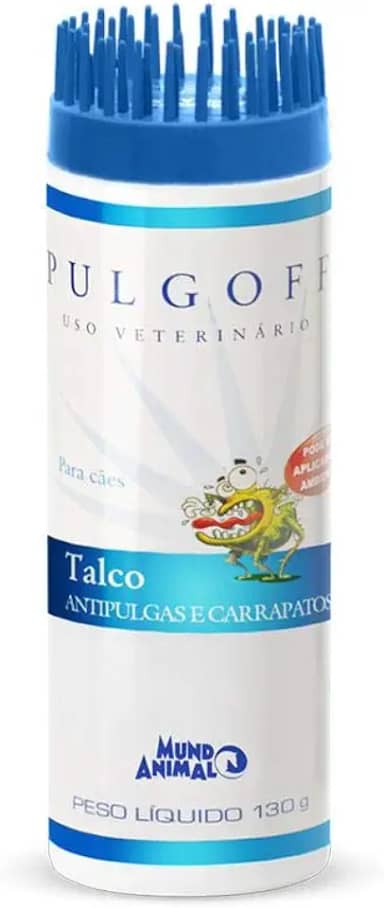 Talco Antipulgas e Carrapatos Pulgoff C Mundo Animal 130g