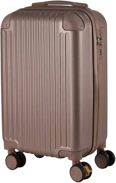 Mala de Bordo em ABS Com 4 Rodas 360 - Roncalli Manaus (Rose)