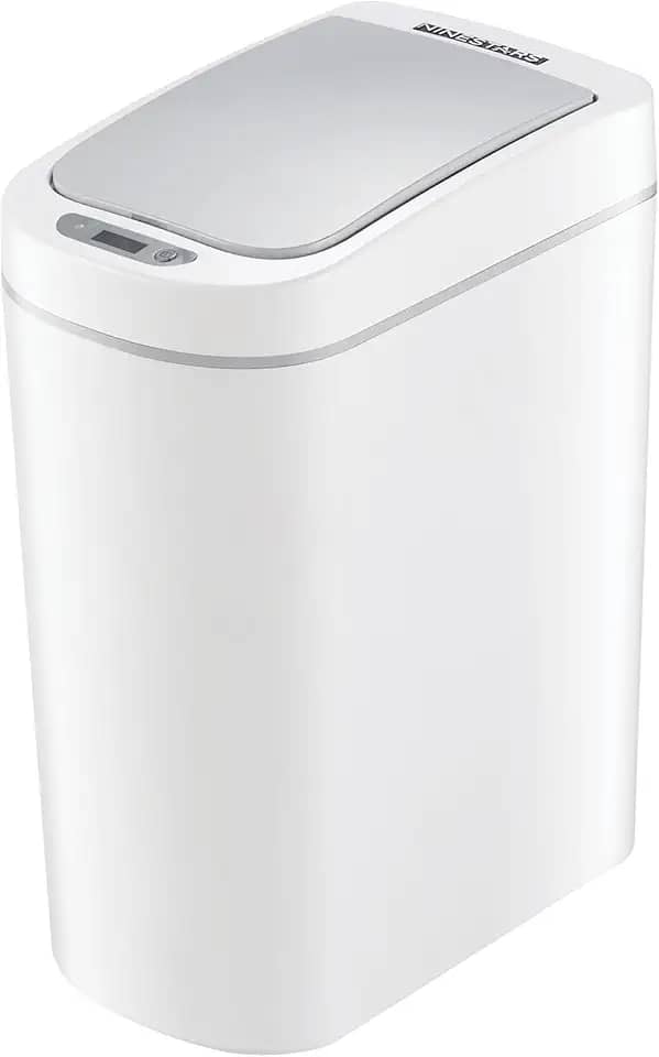 Lixeira automática para banheiro NINESTARS AMZ-7-2, 7 litros, branco