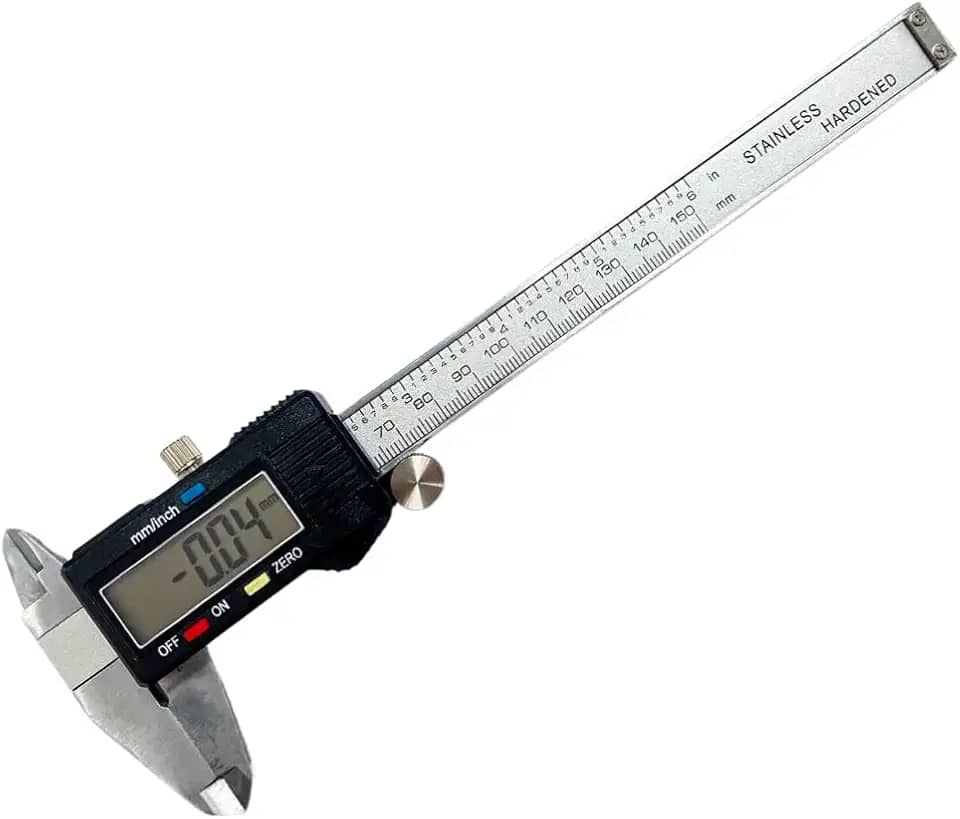 Paquímetro Digital NYBC 150mm Aço Inoxidável Com Bateria E Estojo