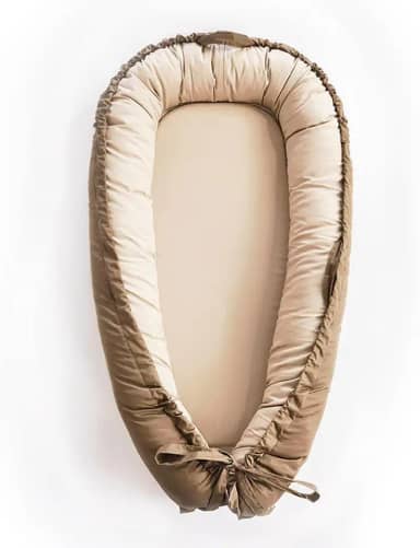 Espreguiçadeira de bebê, capa de ninho de bebê para bebês, de algodão reversível e respirável, assento de chão ajustável para tempo de barriga, espreguiçadeira infantil portátil, presente para