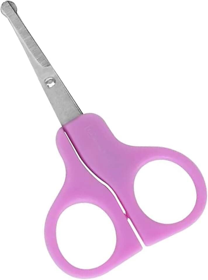 Tesoura para Unha com Cabo Plástico Baby Flex - Mundial (ROSA)