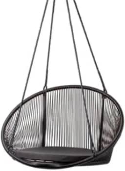 Cadeira Poltrona Balanço Suspensa Área Externa(Preta)