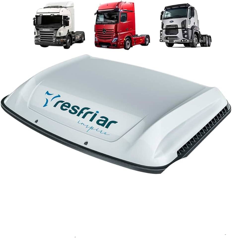 Climatizador de Ar Caminhão Série 8 com Controle e App Branco Scania Mercedes Fordd 24v - Resfriar