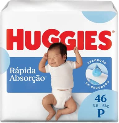 Fralda Huggies Tripla Proteção P - 46 fraldas