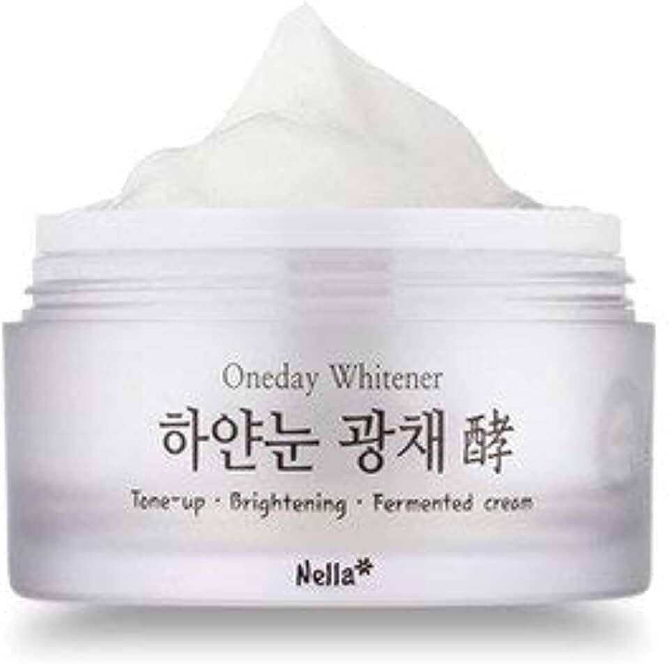 Nella Creme clareador e clareador, ingredientes naturais fermentados, beleza coreana, 50 ml