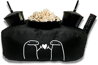 Almofada Porta Pipoca Casal Presente Namorados Cor:Preto