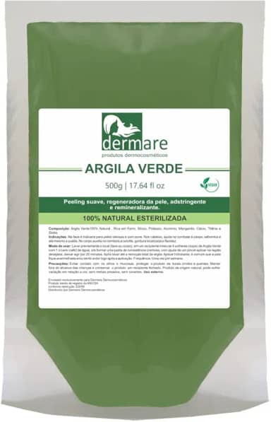 DERMARE Argila Verde Detox 500G Dermare
