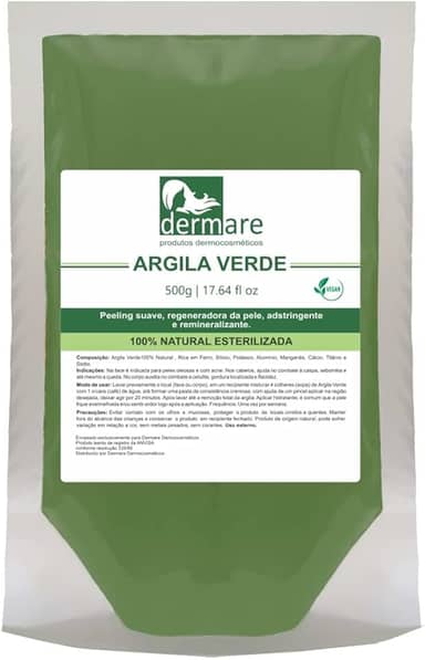 DERMARE Argila Verde Detox 500G Dermare