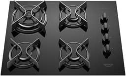 Cooktop 4 Bocas a Gás Dako Supreme com Queimador Tripla Chama e Mesa de Vidro Temperado Preto Bivolt