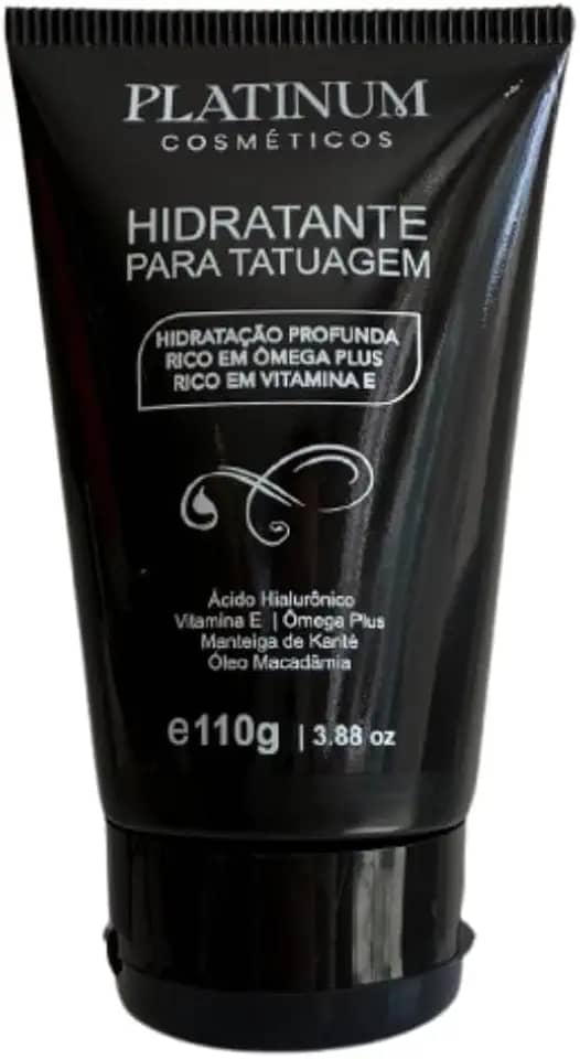 Creme Hidratante 110g Para Tatuagem E Cicatrizante Tattoo Loção S/Álcool Ácido Hialurônico Proteção Contra Ressecamento Sol Restaurador Vitaminas Minerais