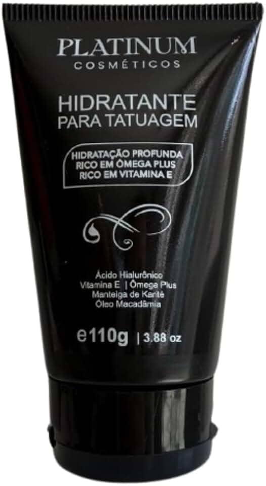 Creme Hidratante 110g Para Tatuagem E Cicatrizante Tattoo Loção S/Álcool Ácido Hialurônico Proteção Contra Ressecamento Sol Restaurador Vitaminas Minerais
