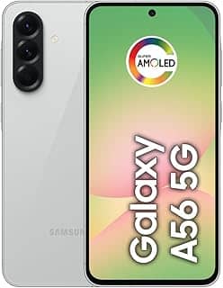 Smartphone Samsung Galaxy A56 5G 256GB, 8GB RAM, Câmera 50MP, IP67, Super AMOLED 6.7', Recursos AI, Cinza