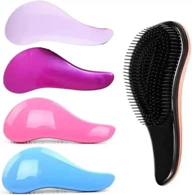 Escova Mágica Anti-Quebra e Anti-Frizz – Pente Desembaraçante para Todos os Tipos de Cabelo, Cores Variadas