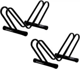 Kit Com Dois Suporte Bicicletário de Chão Tipo ´v´ Preto AL-114 - Altmayer