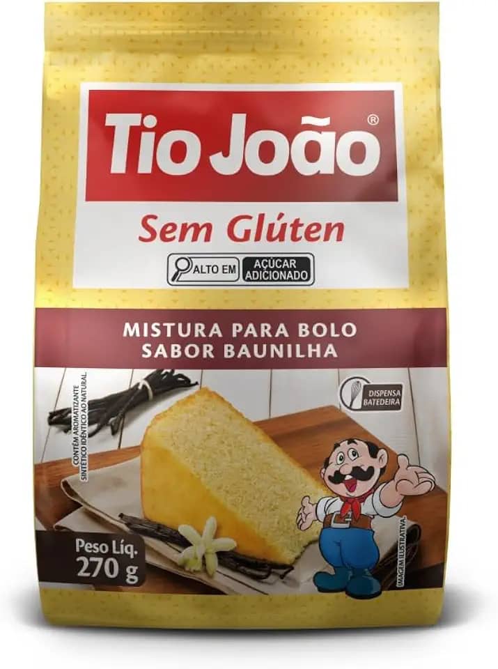 Tio João Mistura Para Bolo Sabor Baunilha - 270G