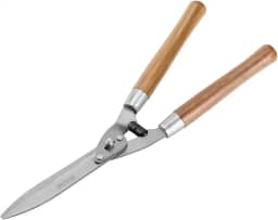 Palisad Tesoura para Grama 520 mm com Cabo de Madeira, Tesoura de Jardinagem Resistente para Gramados e Bordas