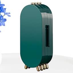 Porta Joia Expositor Com Espelho e Divisórias Dobrável (VERDE ESCURO) - MJ BRANDS
