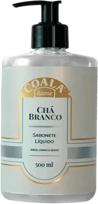 Coala Sabonete Liquido Maos e Corpo Limpa Hidrata Perfuma 500ml Cha Branco