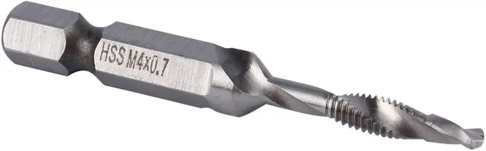 Conjunto de brocas cônicas antiintegradas para trabalhadores de ferro de metal macio M4 pontas de torneira com alça hexagonal de alta dureza e transmissão mecânica