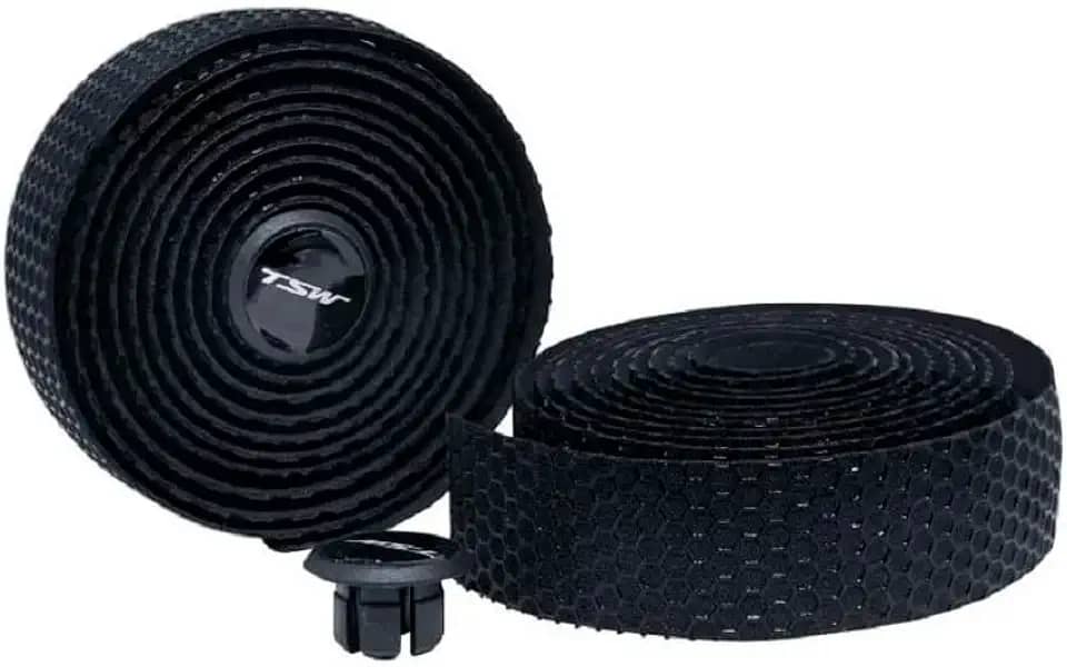 Fita de Guidão Bicicleta Speed Road Bike Silicone Gel Macia Tsw (Preto)