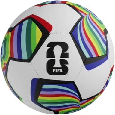 BOLA FUTEBOL FIFA Mundial Copa 2026 | LICENCIA FIFA® (Blanco-turquesa-Naranja, N°5