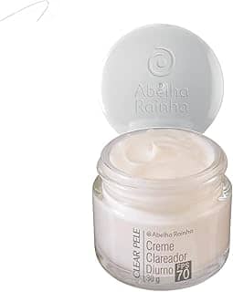 Creme Clareador Diurno Clear Pele Abelha Rainha FPS70 30g Niacinamida Vitamina E Anti Melasma Espinhas Sardas