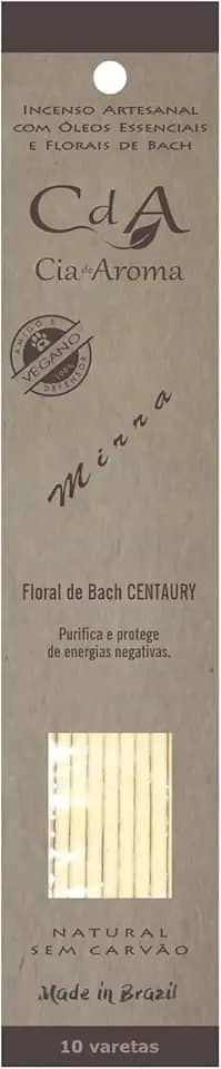 Incenso Vareta Mirra Óleo Essencial e Florais