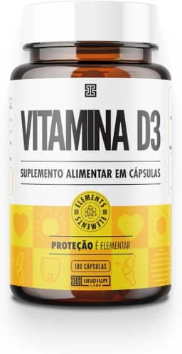 Iridium Labs Vitamina D3 2.000Ui 100 Cáps - Iridium Elements Amarelo 100 Comprimidos