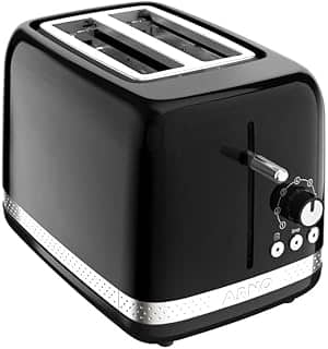 Torradeira Arno Soleil Preta SPTO, com 7 Níveis de Tostagem, Funções de Descongelar, Reaquecer e Parar, 110V