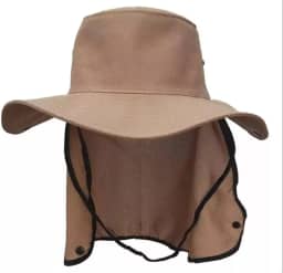 Chapéu Pescador Camping Australiano Proteção Nuca Pescoço Uv
