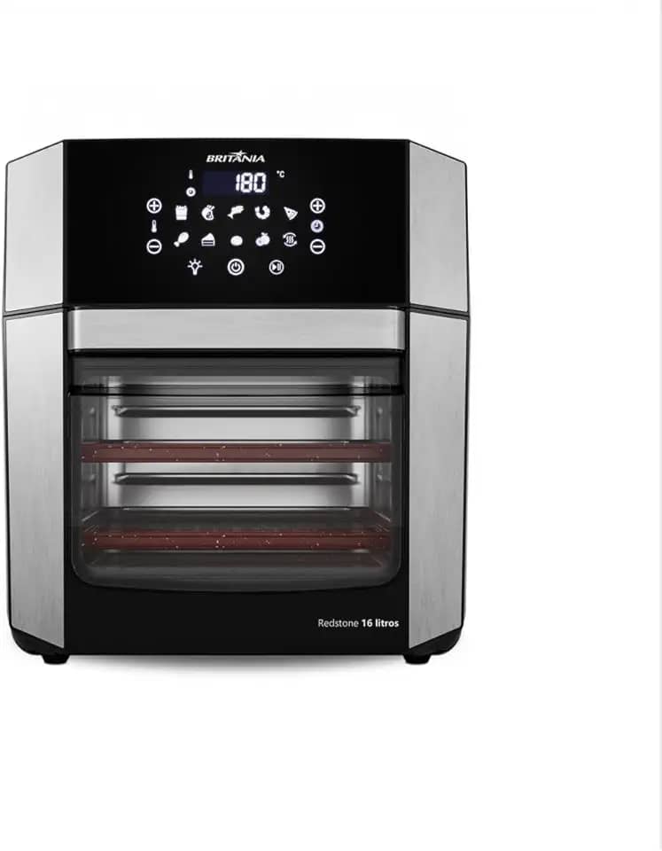 Air Fryer Oven Britânia 16L 4 em 1 Porta Removível BAF16A 220V