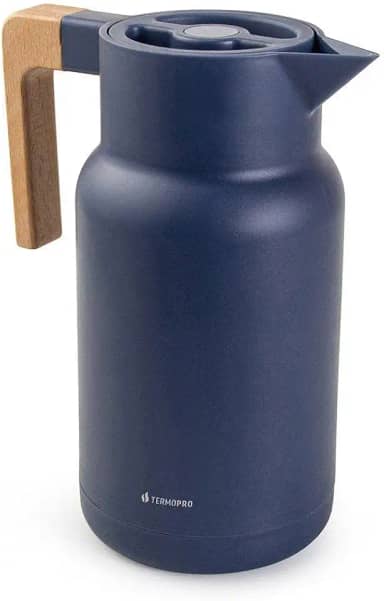 Garrafa Térmica Wood Fashion Azul 1L Termopro