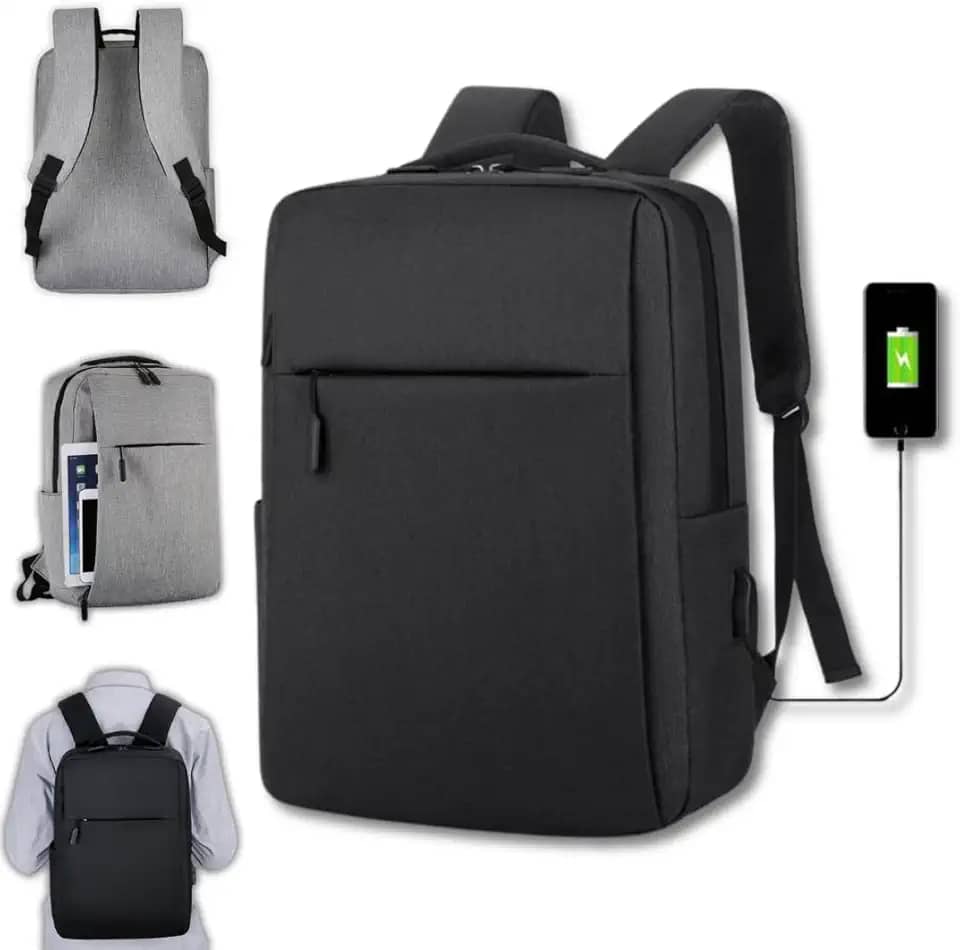 Mochila Executiva Notebook Slim Faculdade Trabalho Viagem Passeio Reforçada com Porta USB 15,6'' | Marca Izal®