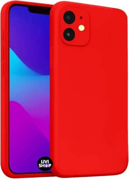 Capa Case Capinha Para iPhone 11 Silicone Com Bordas Elevadas Aveludada Forro Premium (VERMELHO)