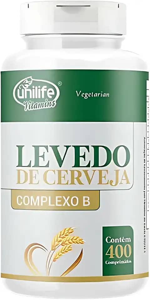Levedo de Cerveja Unilife (Complexo B) 400 Comp