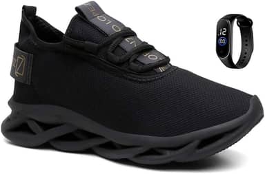 Tênis Academia Masculino Esportivo Ortopédico Leve + Relógio