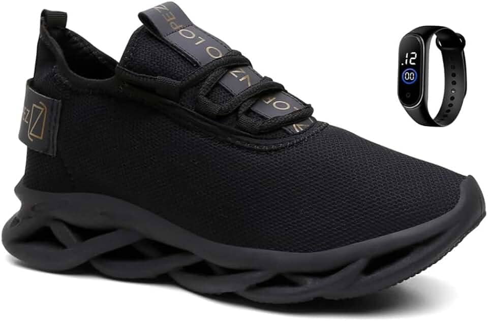 Tênis Academia Masculino Esportivo Ortopédico Leve + Relógio