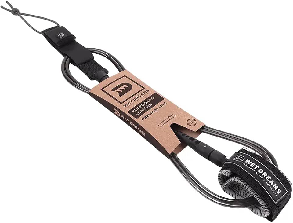 Leash de Surf Comp Cord 6'6'' x 6mm Wet Dreams Premium Line