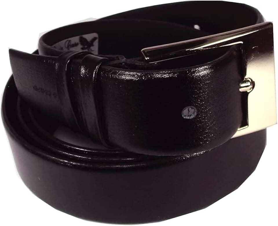 Cinto Masculina Couro Legítimo com Regulagem de Tamanho Cor:Preto;Tamanho:Grande