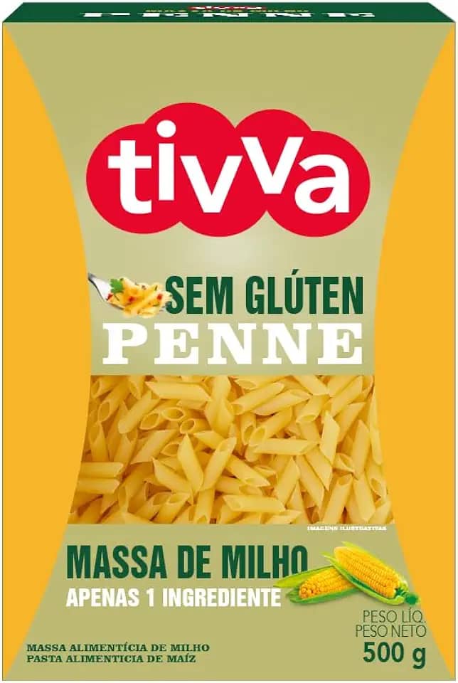 Tivva Penne Original Sem Gúten 500 G Amarelo