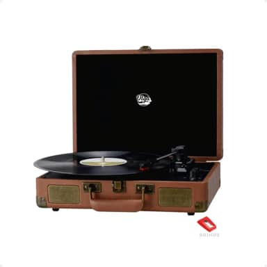 Vitrola Maleta Retro Toca Discos De Vinil Lp Antigo Portátil Vintage Bluetooth Bivolt