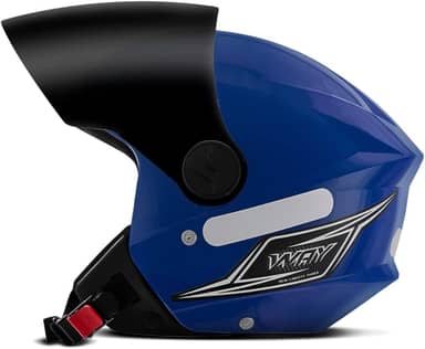 CAPACETE ABERTO MIXS WAY AZUL TAM. 60 VIS. FUMÊ