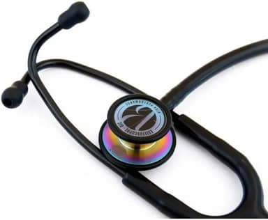 Estetoscópio Bic Eternity III Rosa Excelente Ausculta - Ideal enfermagem e estudantes garantia de 5 anos (Preto Ribbon)
