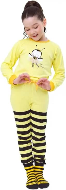 Pijama infantil, conjunto roupa criança 100% algodão, 2 peças (1 blusa + 1 calça) Conforto, Estilo, Interativo, Brilha no escuro