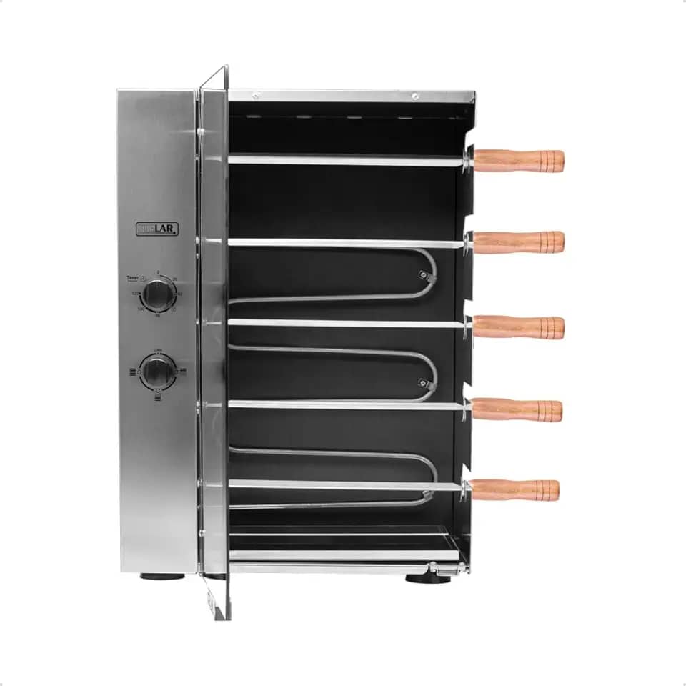 Stelar - Churrasqueira A Gás 5 Espetos Rotativa 127V