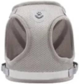 Coleira Pet Peitoral Ajustável para Cachorro com Guia, Malha Respirável, Design Reflexivo, Confortável (Cinza, Extra Grande)