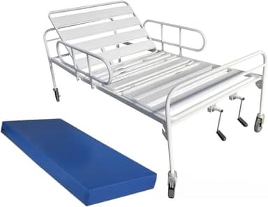 Cama Hospitalar Manual 2 Movimentos Slim com Colchão D33