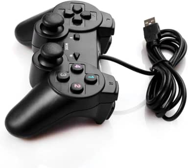 Joypad com fio USB 2.0 controle de jogo gamepad joystick para PC e laptop