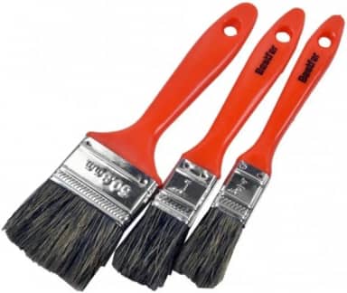 Kit Trincha De Pincel 3 Peças Para Pintura De Tinta Latex Acrilica Parede Recorte